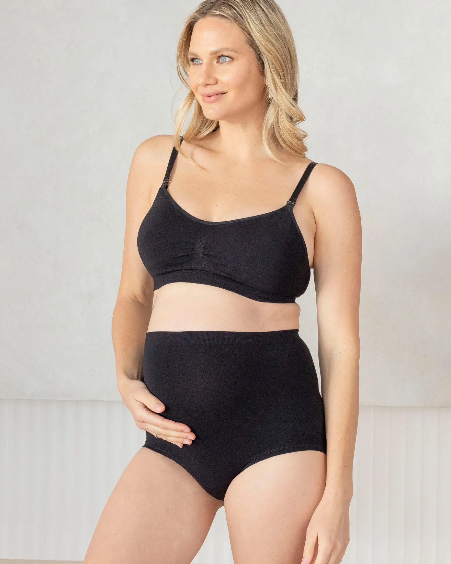 Bamboo Maternity Brief In Black