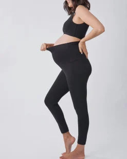 Cotton Maternity Legging in Black