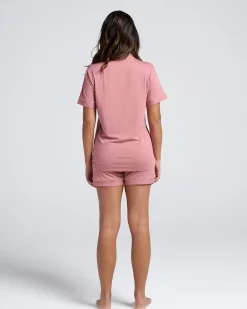 Larah Maternity and Nursing Pyjama Set in Rose Pink