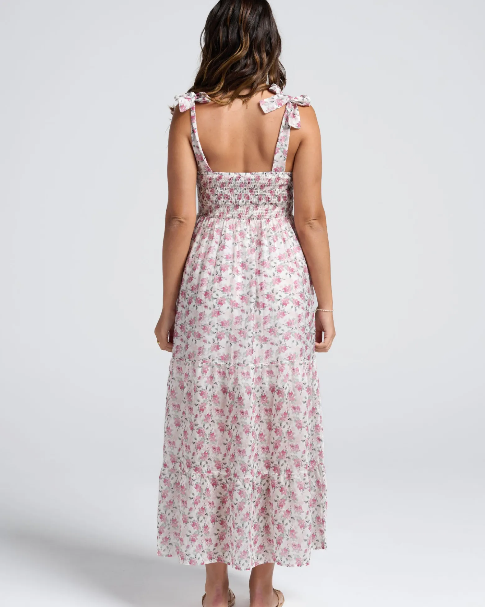 Lilliana Maternity Baby Shower Dress In Roseate Floral