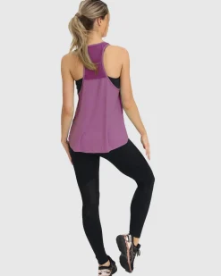 Maternity Gym Tank Top in Purple