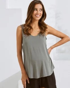 Maternity Swing Tank with Nursing Access in Grey