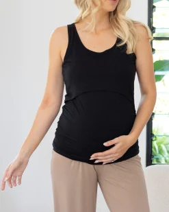 4-Piece Essential Maternity Travel Set in Black/Brown